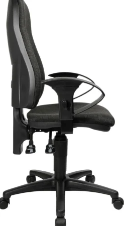 TOPSTAR Point 60 Bureaustoel Permanent Contact Stof In hoogte verstelbare armleuning Antraciet 110 kg