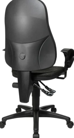 TOPSTAR Point 60 Bureaustoel Permanent Contact Stof In hoogte verstelbare armleuning Antraciet 110 kg
