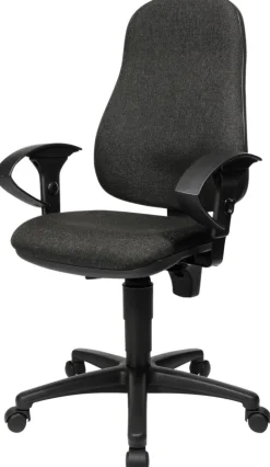 TOPSTAR Point 60 Bureaustoel Permanent Contact Stof In hoogte verstelbare armleuning Antraciet 110 kg
