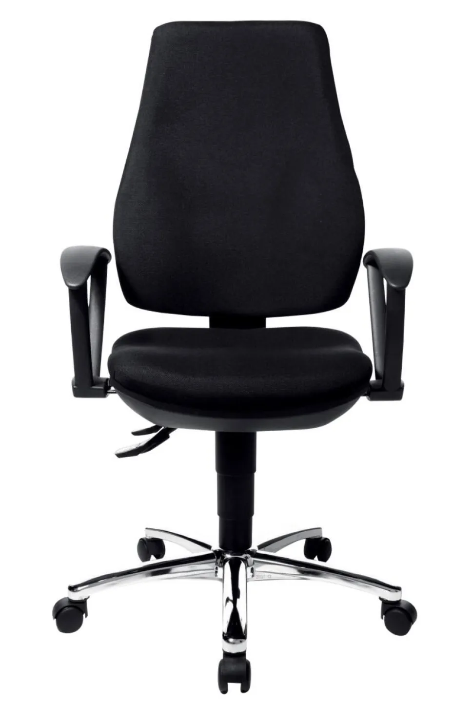 TOPSTAR Power Star Profi Bureaustoel Permanent Contact Stof Vaste armleuning In hoogte verstelbare zitting Zwart 110 kg 460 x 1,040 mm