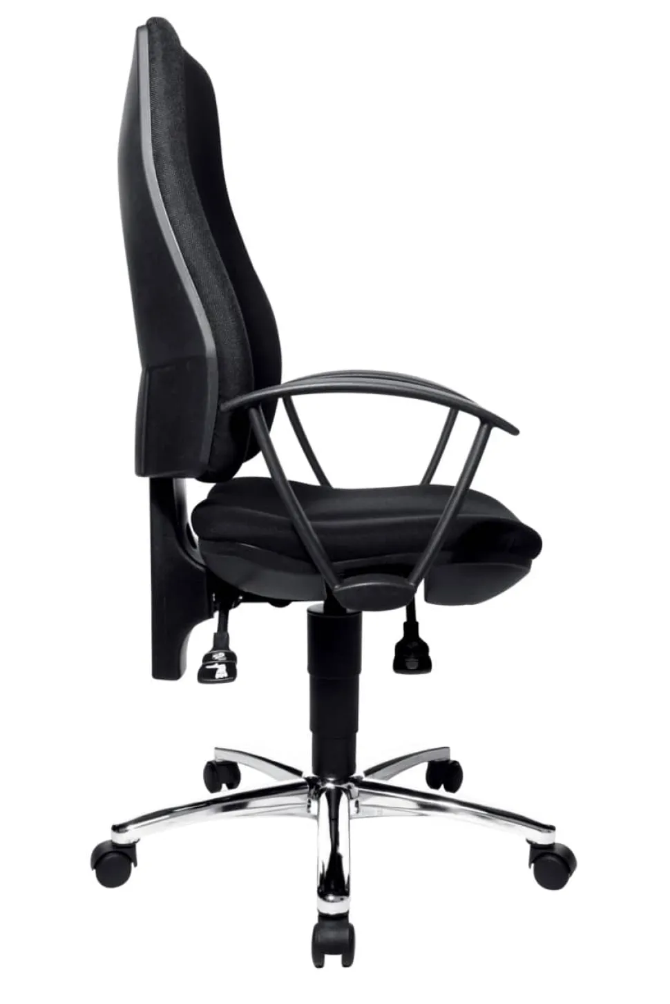 TOPSTAR Power Star Profi Bureaustoel Permanent Contact Stof Vaste armleuning In hoogte verstelbare zitting Zwart 110 kg 460 x 1,040 mm