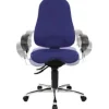 TOPSTAR Sitness 10 Bureaustoel Permanent Contact Stof In hoogte verstelbare armleuning In hoogte verstelbare zitting Blauw 110 kg