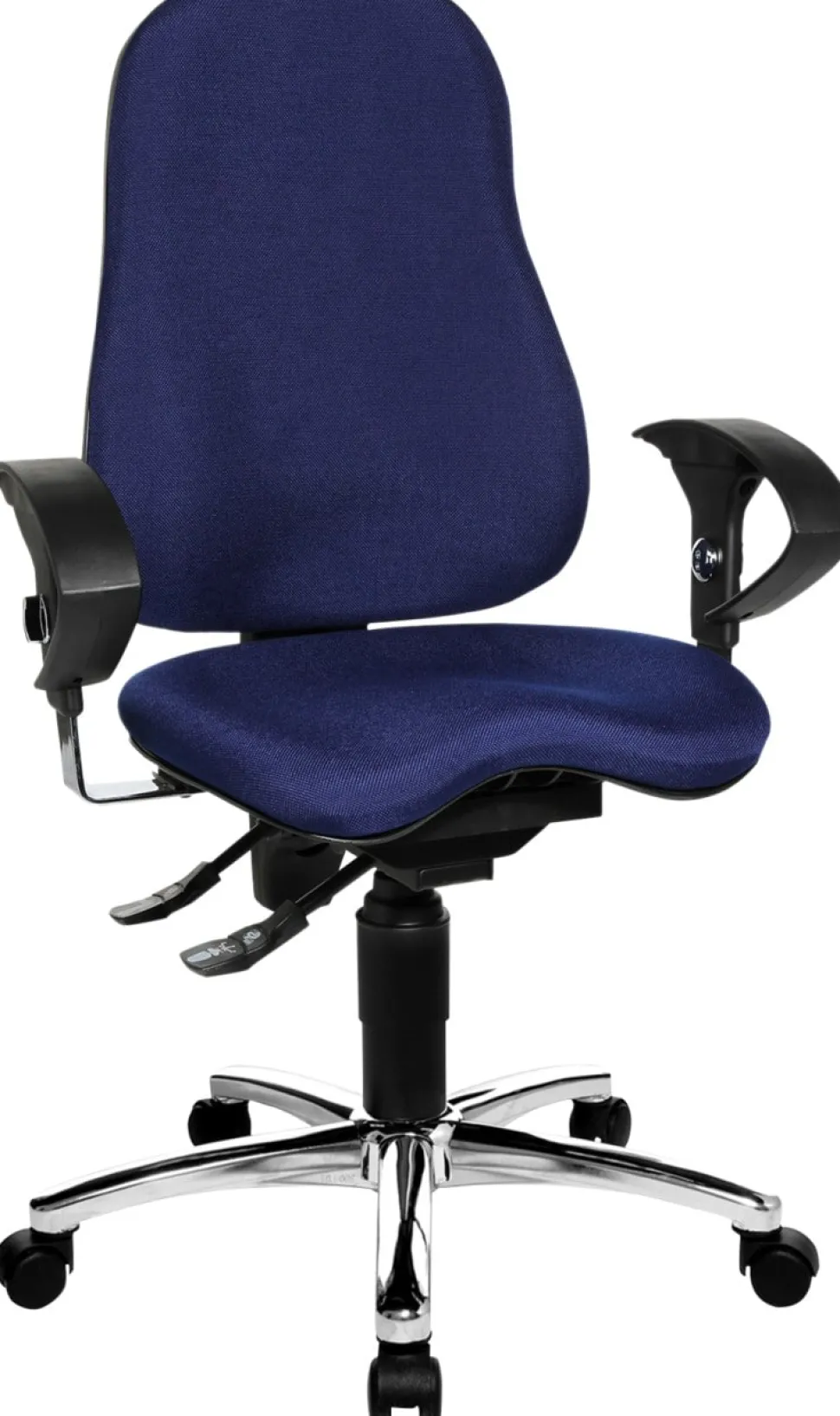 TOPSTAR Sitness 10 Bureaustoel Permanent Contact Stof In hoogte verstelbare armleuning In hoogte verstelbare zitting Blauw 110 kg