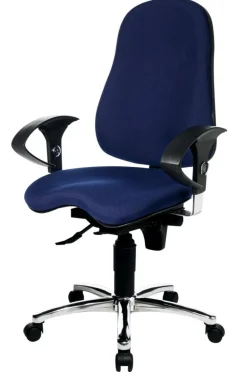 TOPSTAR Sitness 10 Bureaustoel Permanent Contact Stof In hoogte verstelbare armleuning In hoogte verstelbare zitting Blauw 110 kg