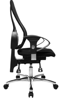 TOPSTAR Sitness 15 Ergonomische stoel Permanent Contact Mesh In hoogte verstelbare armleuning In hoogte verstelbare zitting Zwart 110 kg
