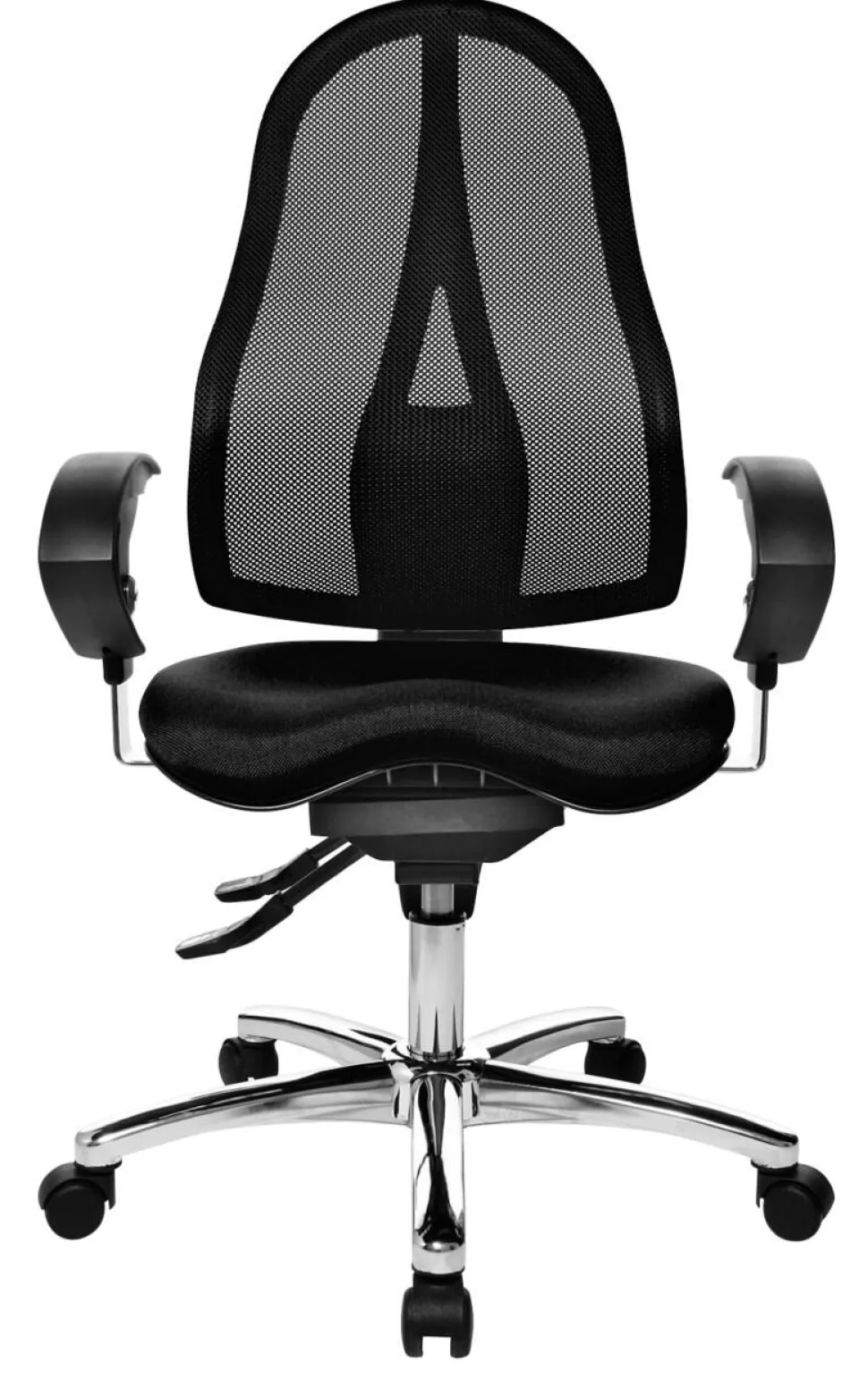 TOPSTAR Sitness 15 Ergonomische stoel Permanent Contact Mesh In hoogte verstelbare armleuning In hoogte verstelbare zitting Zwart 110 kg