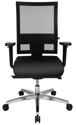 TOPSTAR Sitness 60 Ergonomische stoel Synchroonmechanisme Mesh, stof In hoogte verstelbare armleuning In hoogte verstelbare zitting Zwart 110 kg