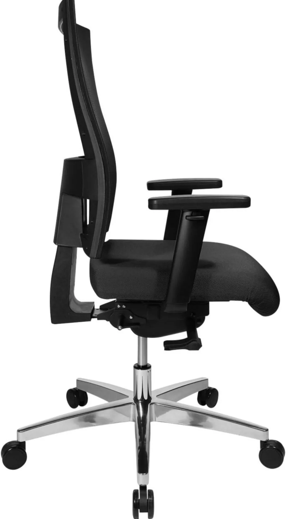 TOPSTAR Sitness 60 Ergonomische stoel Synchroonmechanisme Mesh, stof In hoogte verstelbare armleuning In hoogte verstelbare zitting Zwart 110 kg