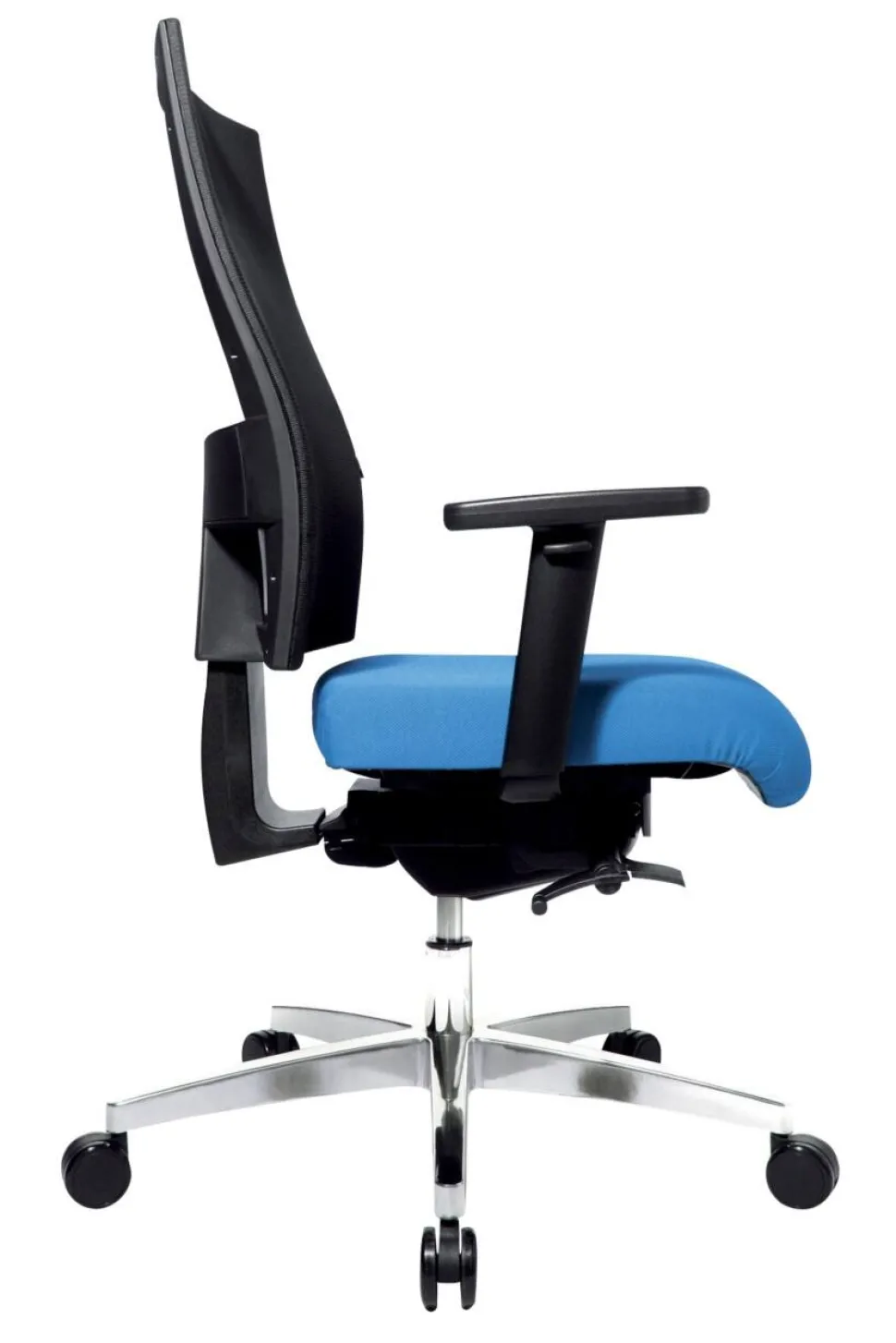 TOPSTAR Sitness 60 Ergonomische stoel Synchroonmechanisme Mesh, stof In hoogte verstelbare armleuning In hoogte verstelbare zitting Blauw 110 kg