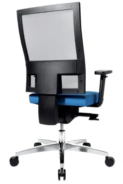 TOPSTAR Sitness 60 Ergonomische stoel Synchroonmechanisme Mesh, stof In hoogte verstelbare armleuning In hoogte verstelbare zitting Blauw 110 kg