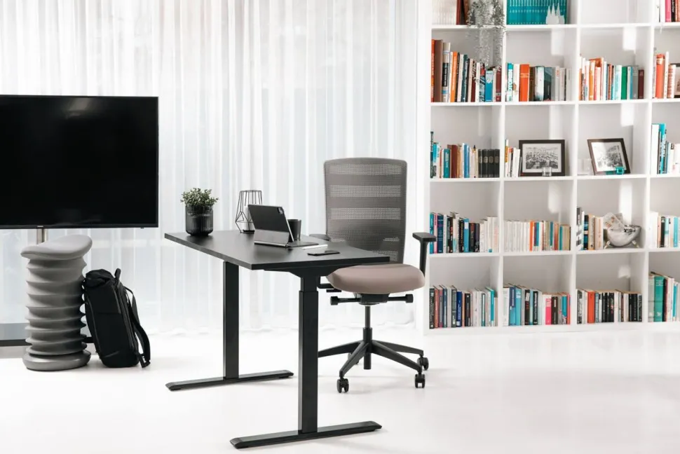 TOPSTAR Sitness Airwork Bureaustoel In hoogte verstelbare armleuning Grijs 110 kg PA30OMT3CX3