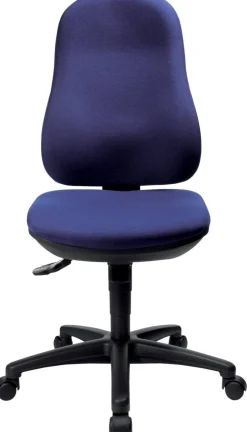 TOPSTAR Support SY Ergonomische stoel Synchroonmechanisme Zonder armleuning In hoogte verstelbare zitting Blauw 110 kg