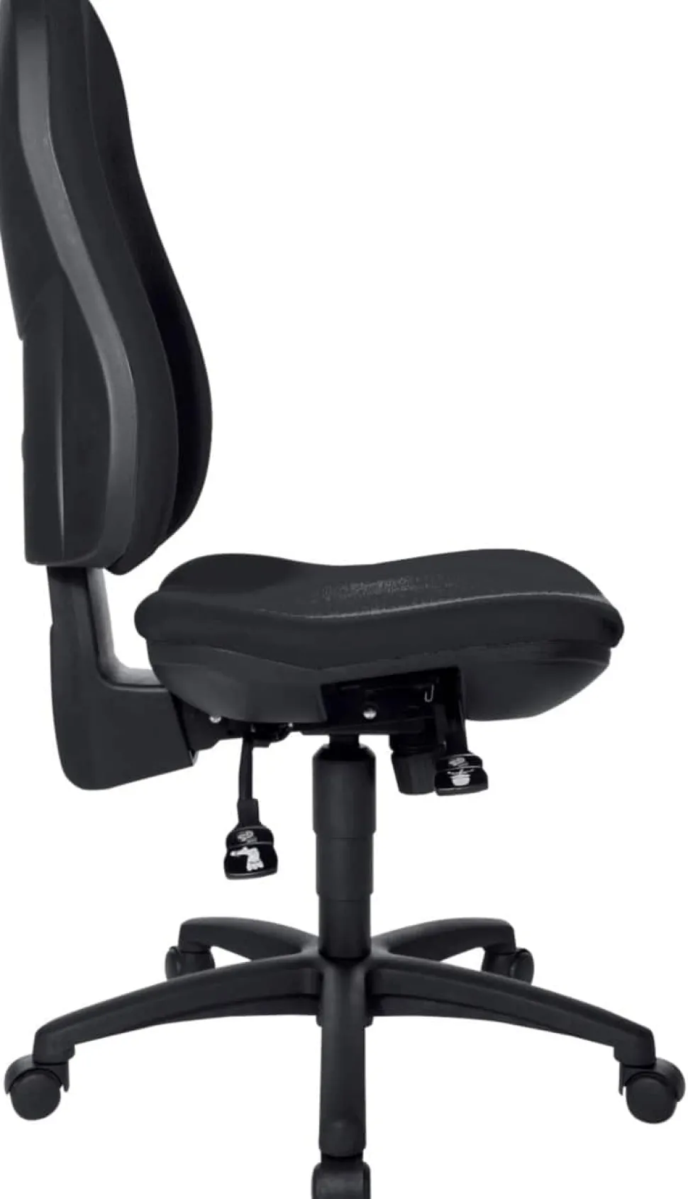 TOPSTAR Support SY Ergonomische stoel Synchroonmechanisme Zonder armleuning In hoogte verstelbare zitting Zwart 110 kg