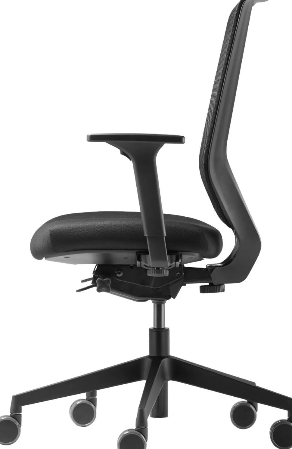 Trendoffice to-sync pro Bureaustoel Synchroonmechanisme Stof 2D armleuning Zwart 125 kg SC 9242 NL12