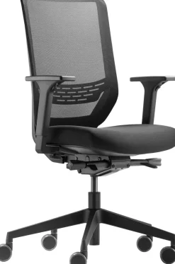Trendoffice to-sync pro Bureaustoel Synchroonmechanisme Stof 2D armleuning Zwart 125 kg SC 9242 NL12