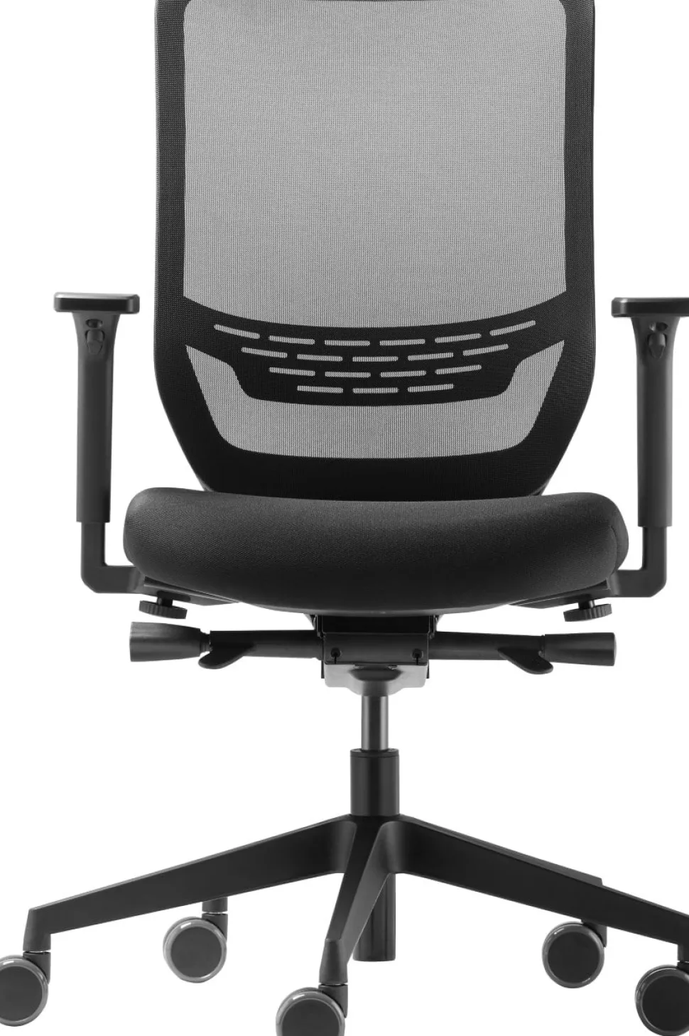 Trendoffice to-sync pro Bureaustoel Synchroonmechanisme Stof 2D armleuning Zwart 125 kg SC 9242 NL12