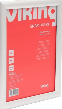Viking A4 Kliklijst Hangend Zilver Aluminium 4739139 21 (B) x 29,7 (H) cm