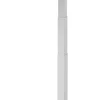 Viking Elektrisch hoogteverstelbaar Zit-sta-bureau Trapeziumvormig Wit H-Frame 600 (B) x 800 (D) mm Hout, metaal