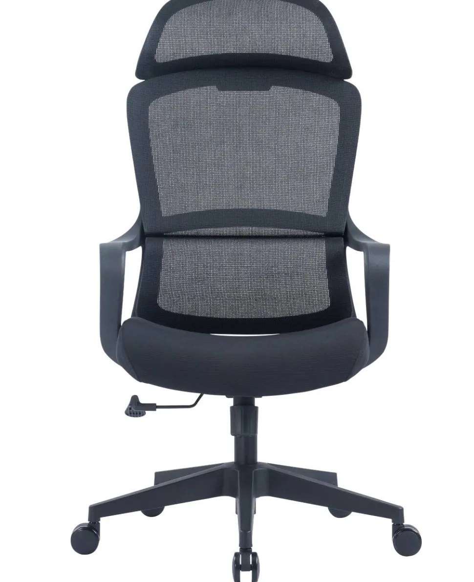 Viking Hera Bureaustoel Basismechanisme Vaste armleuning In hoogte verstelbare zitting Zwart 110 kg CH-519A 600 x 645 x 1.280 mm