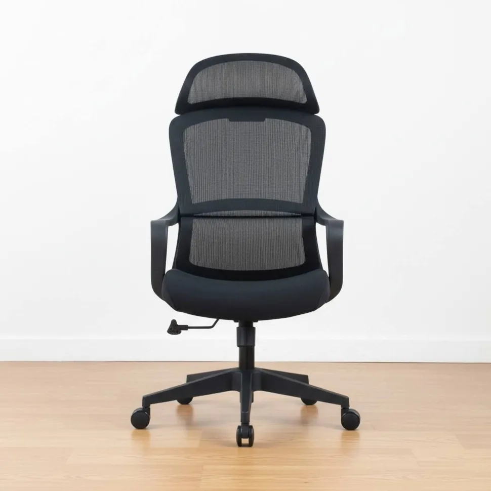 Viking Hera Bureaustoel Basismechanisme Vaste armleuning In hoogte verstelbare zitting Zwart 110 kg CH-519A 600 x 645 x 1.280 mm