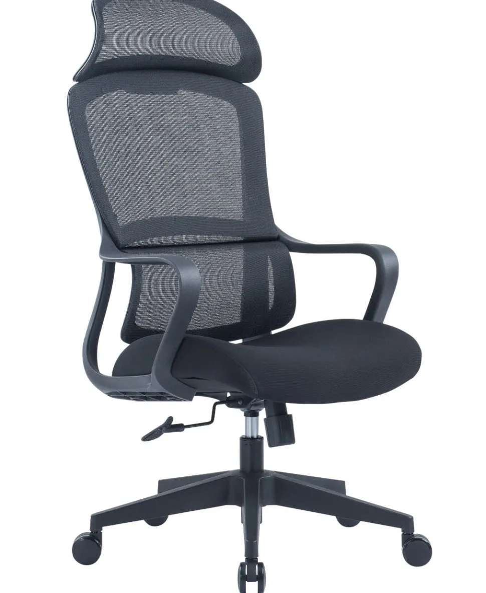 Viking Hera Bureaustoel Basismechanisme Vaste armleuning In hoogte verstelbare zitting Zwart 110 kg CH-519A 600 x 645 x 1.280 mm