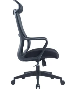 Viking Hera Bureaustoel Basismechanisme Vaste armleuning In hoogte verstelbare zitting Zwart 110 kg CH-519A 600 x 645 x 1.280 mm