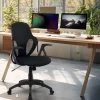 Viking Realspace Austin Bureaustoel Basismechanisme Mesh, stof Vaste armleuning In hoogte verstelbare zitting Zwart 110 kg