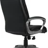 Viking Realspace Directiestoel Basismechanisme Kunstleder Vaste armleuning In hoogte verstelbare zitting Zwart 110 kg Maine 670 x 705 mm