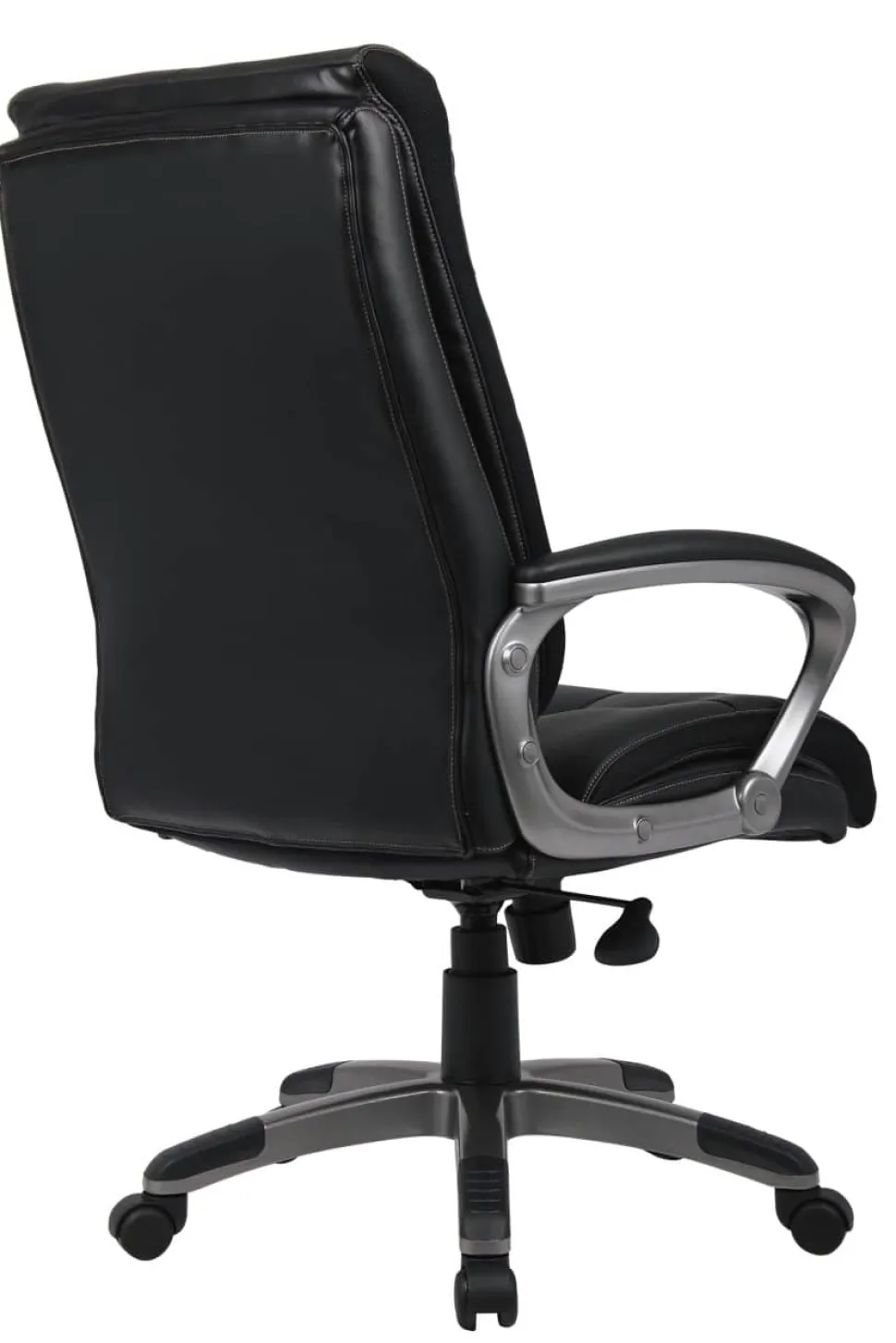 Viking Realspace Directiestoel Basismechanisme Kunstleder Vaste armleuning In hoogte verstelbare zitting Zwart 110 kg Maine 670 x 705 mm