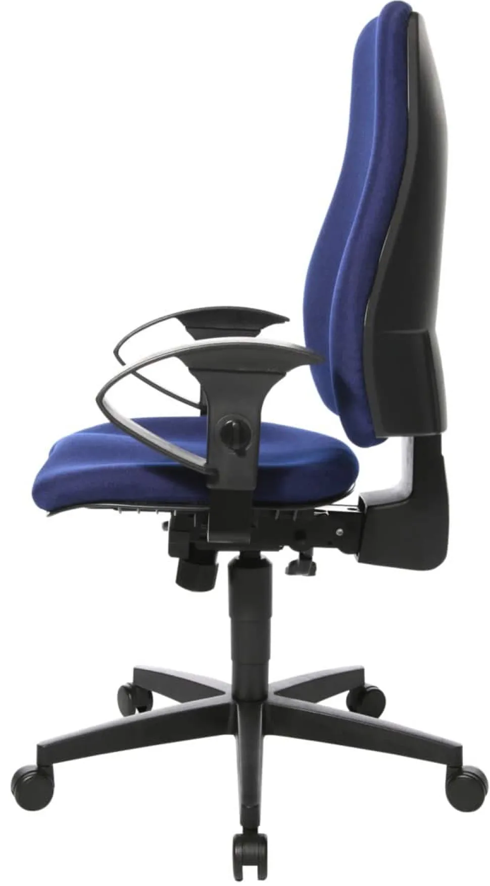 Viking Realspace Eiger Bureaustoel Synchroonmechanisme Stof 2D armleuning In hoogte verstelbare zitting Blauw 110 kg