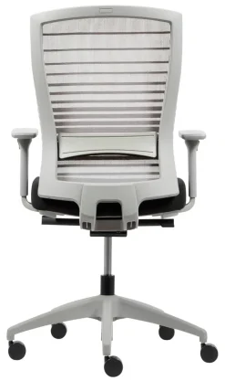 Viking Realspace Florence Ergonomische stoel Synchroonmechanisme Mesh, stof In hoogte verstelbare armleuning In hoogte verstelbare zitting Grijs, zwart 110 kg