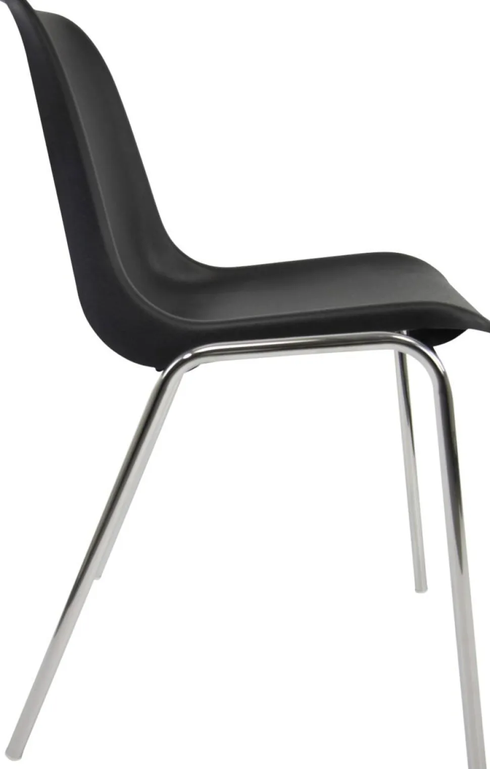 Viking Realspace Iris ISO Bezoekersstoel Chroom Zwart 120 kg 490 x 430 x 770 mm 5 Stuks