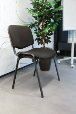 Viking Realspace ISO Bezoekersstoel Zwart 120 kg 530 x 540 x 800 mm