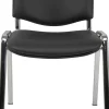 Viking Realspace ISO Bezoekersstoel Stof Zwart 120 kg D5C/IN 530 x 540 x 800 mm