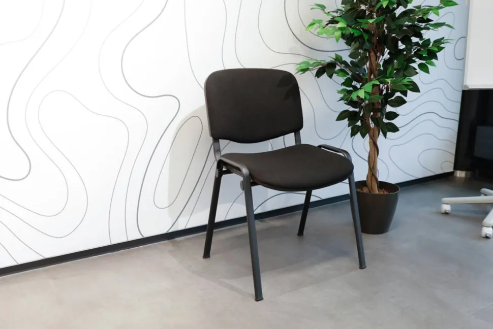 Viking Realspace ISO Bezoekerstoel Zwart 120 kg D5S/IN 530 x 540 x 800 mm 4 Stuks