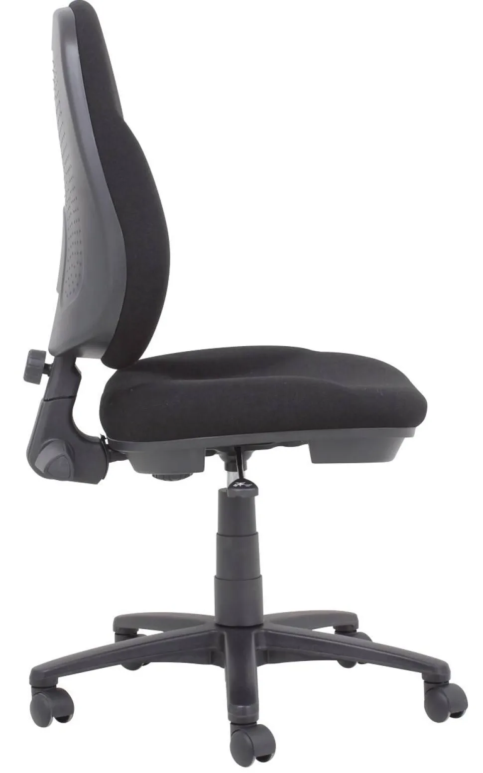 Viking Realspace Jura Bureaustoel Basismechanisme Stof Optionele armleuning In hoogte verstelbare zitting Zwart 110 kg 635 x 495 x 1,060 mm