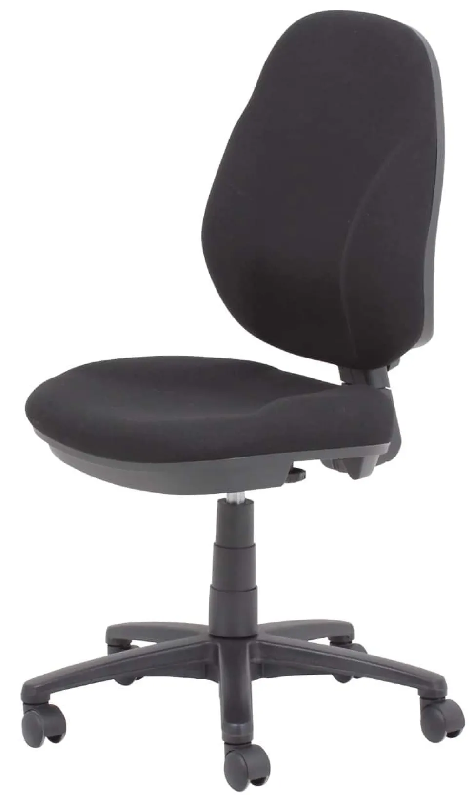 Viking Realspace Jura Bureaustoel Basismechanisme Stof Optionele armleuning In hoogte verstelbare zitting Zwart 110 kg 635 x 495 x 1,060 mm