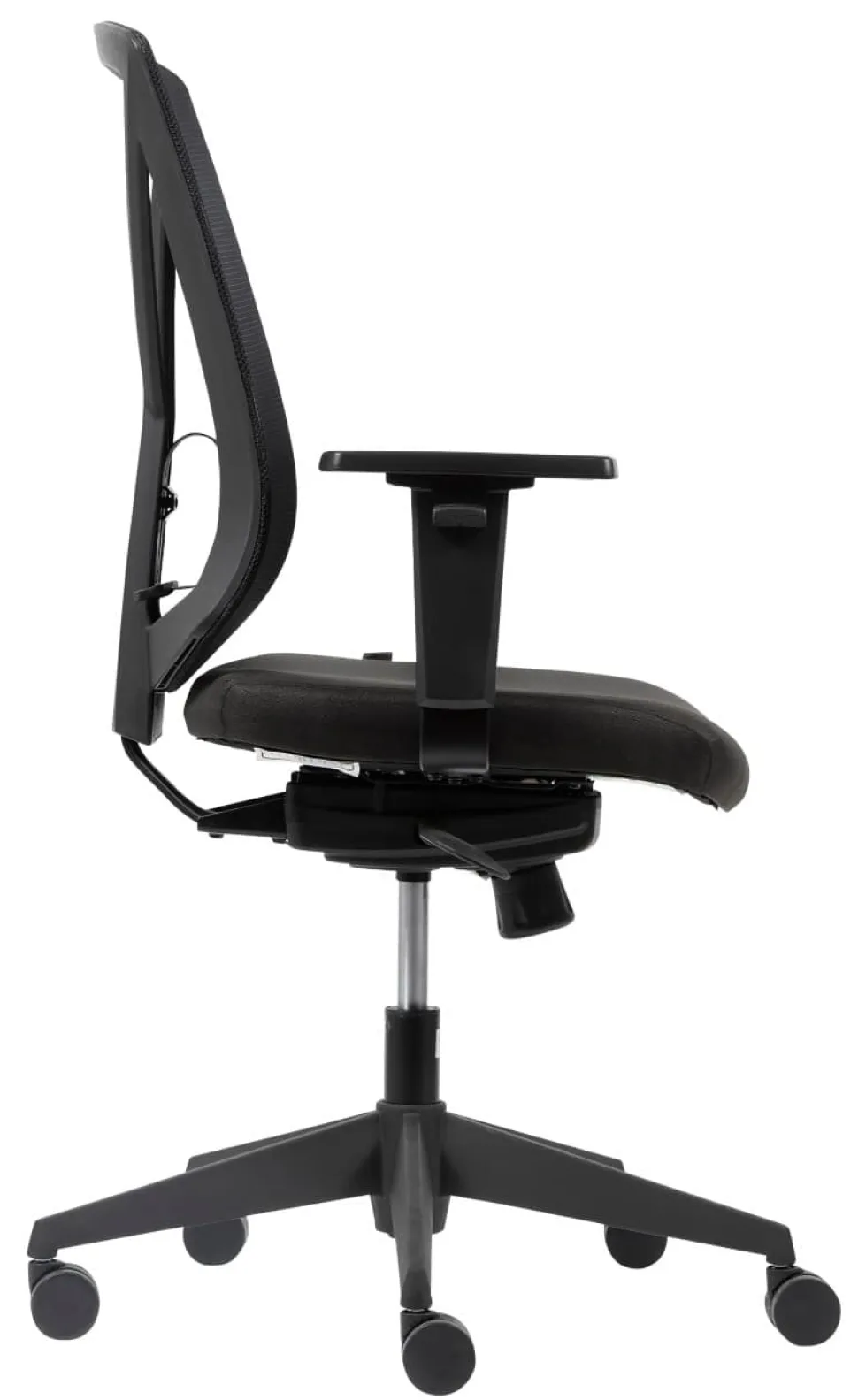 Viking Realspace Karl Bureaustoel Synchroonmechanisme Mesh In hoogte verstelbare armleuning In hoogte verstelbare zitting Zwart 120 kg 640 x 695 mm