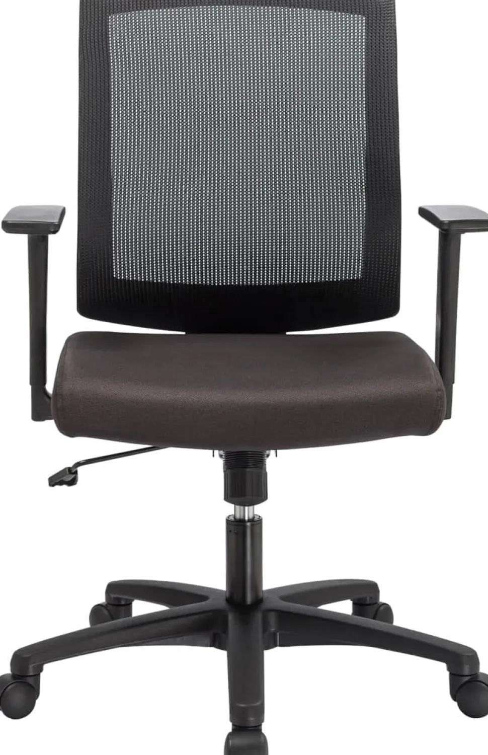 Viking Realspace Karl Economy Bureaustoel Basismechanisme Mesh, stof Vaste armleuning In hoogte verstelbare zitting Zwart 110 kg MC1002C