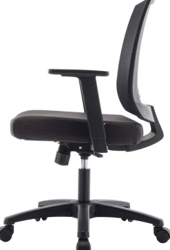 Viking Realspace Karl Economy Bureaustoel Basismechanisme Mesh, stof Vaste armleuning In hoogte verstelbare zitting Zwart 110 kg MC1002C