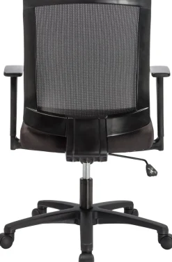 Viking Realspace Karl Economy Bureaustoel Basismechanisme Mesh, stof Vaste armleuning In hoogte verstelbare zitting Zwart 110 kg MC1002C