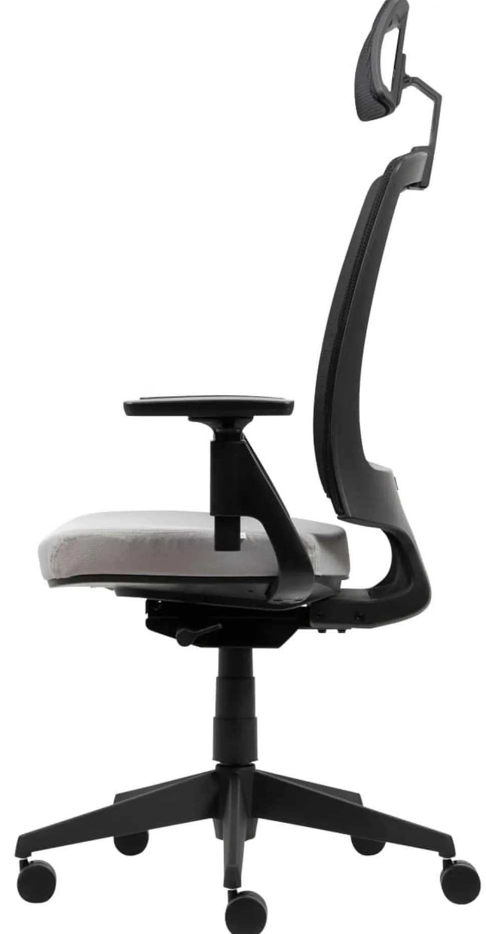 Viking Realspace Karl Ergo Bureaustoel Permanent contact Mesh, stof 3D armleuning In hoogte verstelbare zitting Grijs, zwart 110 kg 9115109BE
