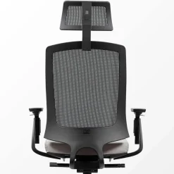 Viking Realspace Karl Ergo Bureaustoel Permanent contact Mesh, stof 3D armleuning In hoogte verstelbare zitting Grijs, zwart 110 kg 9115109BE