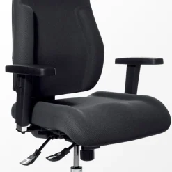Viking Realspace Signum Bureaustoel Synchroonmechanisme Stof 3D armleuning In hoogte verstelbare zitting Zwart 110 kg 645 x 695 x 1,240 mm