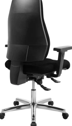 Viking Realspace Signum Bureaustoel Synchroonmechanisme Stof 3D armleuning In hoogte verstelbare zitting Zwart 110 kg 645 x 695 x 1,240 mm