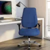Viking Realspace Signum Bureaustoel Synchroonmechanisme Stof 3D armleuning In hoogte verstelbare zitting Blauw 110 kg