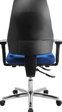 Viking Realspace Signum Bureaustoel Synchroonmechanisme Stof 3D armleuning In hoogte verstelbare zitting Blauw 110 kg