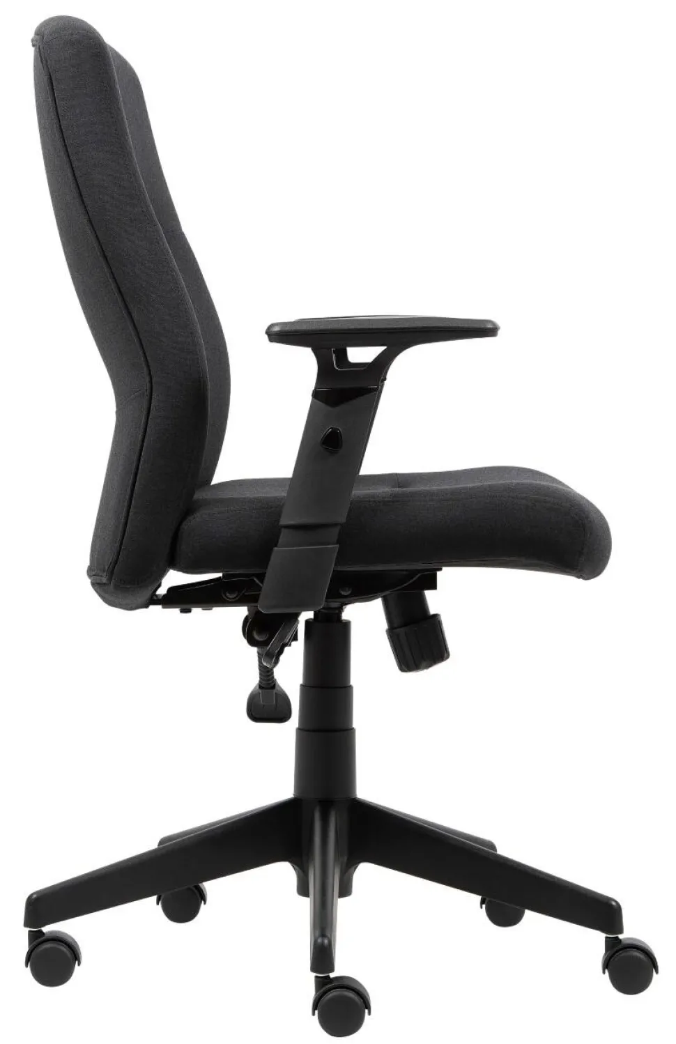 Viking Realspace Stanley Bureaustoel Kniekanteling Stof In hoogte verstelbare armleuning In hoogte verstelbare zitting Zwart 110 kg 675 x 680 x 1,075 mm