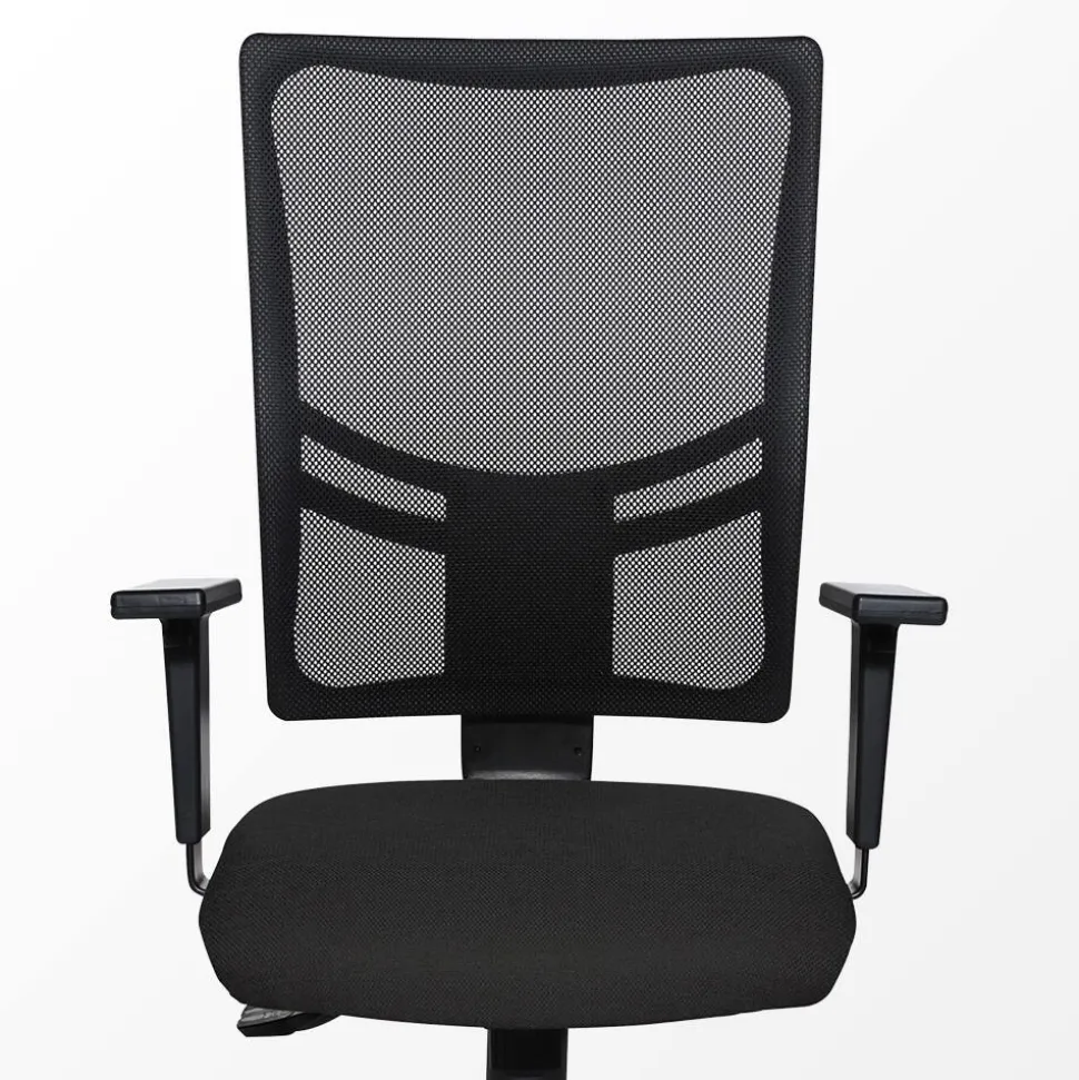 Viking Realspace Sydney Ergonomische stoel Synchroonmechanisme In hoogte verstelbare armleuning In hoogte verstelbare zitting Antraciet 110 kg