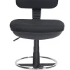 Viking Realspace Tekenstoel Permanent contact Stof Zonder armleuning In hoogte verstelbare zitting Zwart 110 kg 430 x 480 x 1,200 mm
